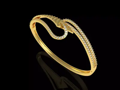 Art Deco Bracelet 38 3D print model