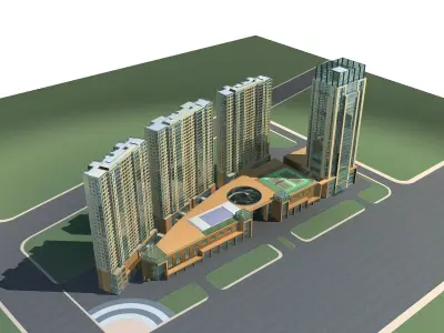 Commercial Building 3D model 12
