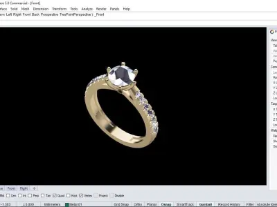 Solitaire Ring  3D print model