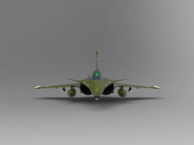 Rafale Multirole Fighter Jet 3D model by Hafcoy
