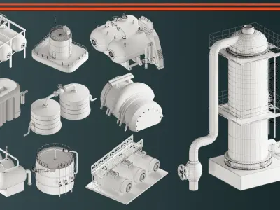 Industrial Tanks VOL-03 3D model