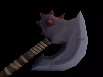 Murkblood War Axe Low-poly 3D model
