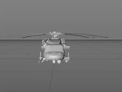 helicopter military 3D model by BPep