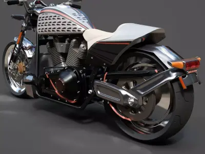 Harley-Davidson FXDR 114 - High Detail 3D Model 3D model