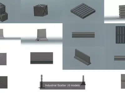 Industrial Scatter 3D Model Pack