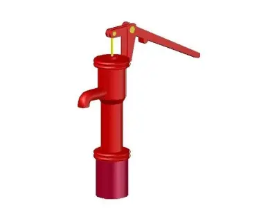 Water Hand Pump 3D model purchase
