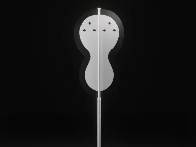 Fixture Gunbai Madara and Obito low-poly Low-poly 3D model