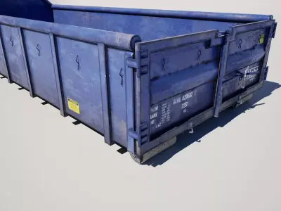 Industrial Waste Container 3D model