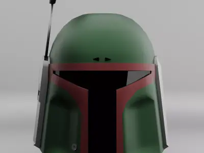 Boba Fett Helmet Low-poly 3D model buy