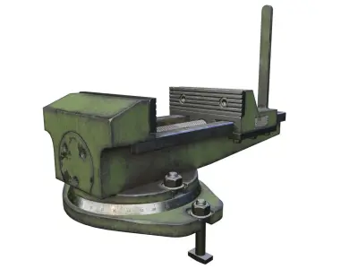 Vise tool Low-poly 3D model