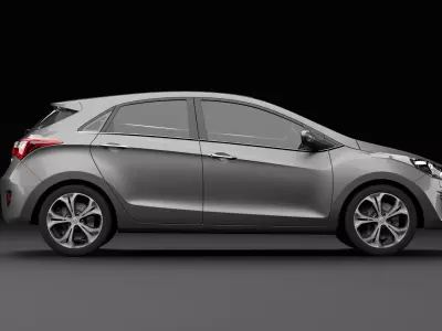 Hyundai i30 Metallic Gray 3D model