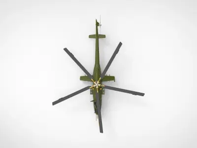 Mil Mi-24 Hind 3D model purchase