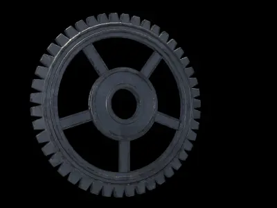 gearwheel0001 gear wheel Low-poly 3D model