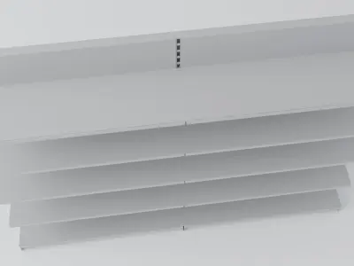 Industrial shelves Free 3D model