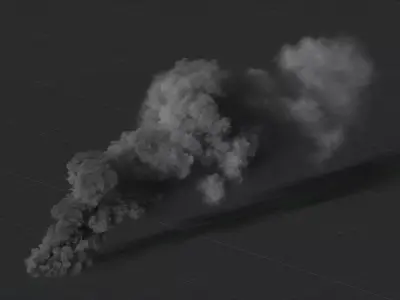3D Rising Smoke Animation  3D model