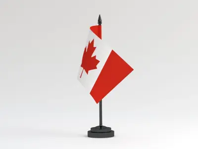 Table Flag Canada 3D model