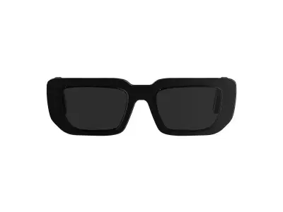 Thick Rectangle Sunglasses 3D model