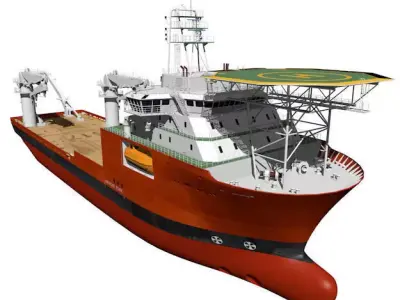 Construction vessel 3D model