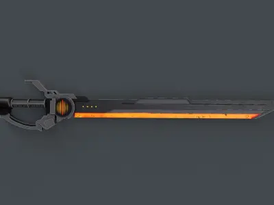 Sci-Fi Sword V7 Low-poly 3D model