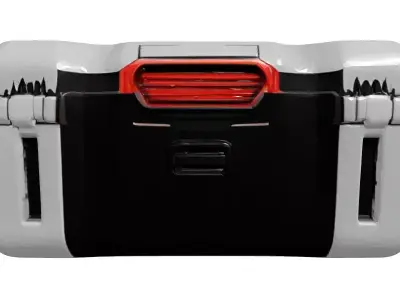 SciFi Cargo Crate Game Asset 3D model
