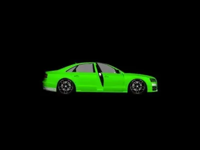 AudiA8 top car Low-poly 3D model