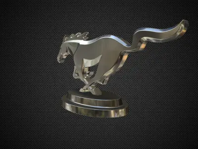 horse  logo 3D model