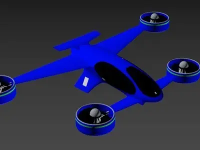 SBX Flying Vehicle Concept 3D model