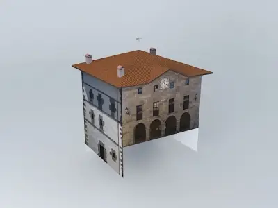 Hernialde Town Hall in Gipuzkoa -Spain- Free 3D model
