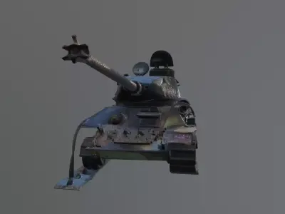 destroyed T-34 3D model
