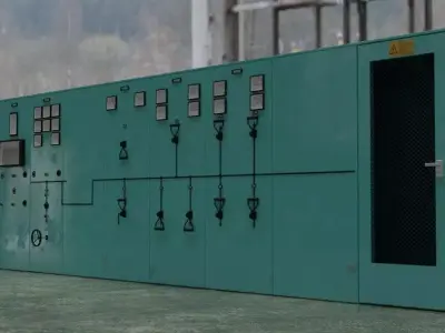 Control Panel Wall 3D model