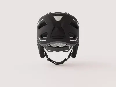 Pedelec Bicycle Helmet - Black Low-poly 3D model