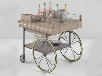 cart bar 3D model