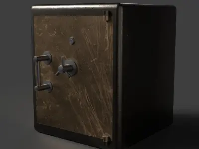 strong box Low-poly 3D model