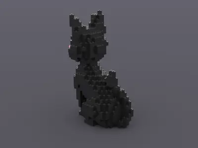 Lego Cat 3D model purchase