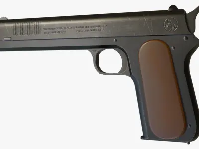 Colt M1900 Low-poly 3D model