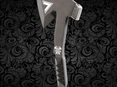 tactical axe Free low-poly 3D model