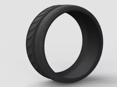 goodyear tripple-tube tire concept futuristic tyre 3D model