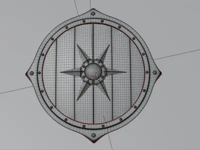 Medieval Shield - High Poly- Detailed 3D model
