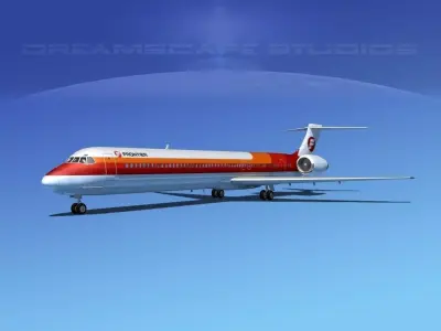 McDonnell Douglas MD80 Frontier 3D model