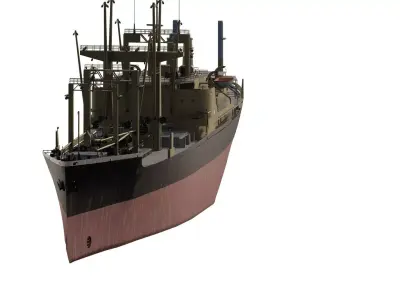 US NAVY General Cargo Ship 1960S 3D model