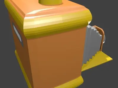 Old Camera Low-poly 3D model