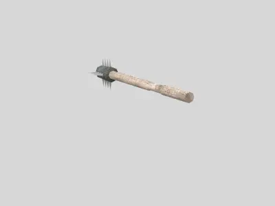 low poly medieval club Low-poly 3D model