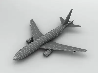 Boeing KC46A Pegasus Military Aircraft LOW Low-poly 3D model
