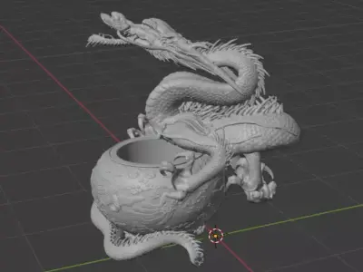 dragon 3D model 5