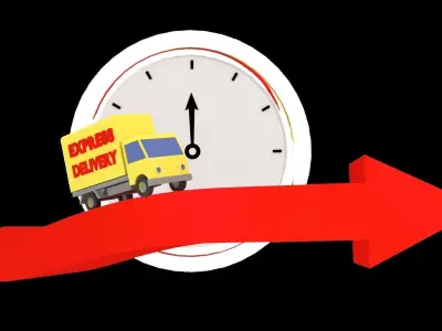 Low Poly Delivery Animation Low-poly 3D model
