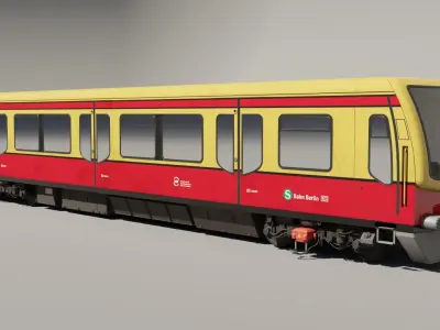 DB BR481 S-BAHN Low-poly 3D model