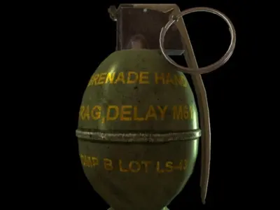 MP26 grenade WW2 Low-poly 3D model