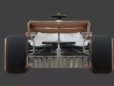 Futuristic Formula Racing Car 3D Model Low-poly 3D model