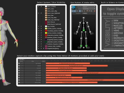Motion Capture Anatomy Combo 3D model
