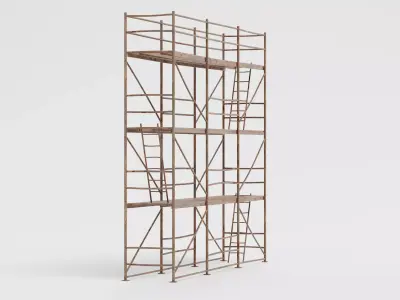 -Old Scaffolding V10- 3D model